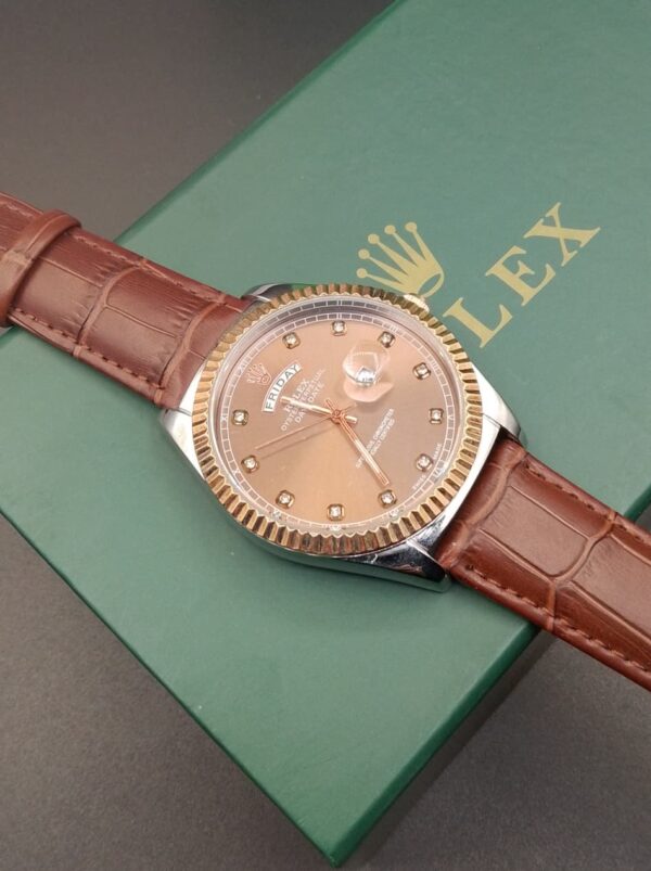 Rolex Day-Date with Black Diamond Dial - Image 3